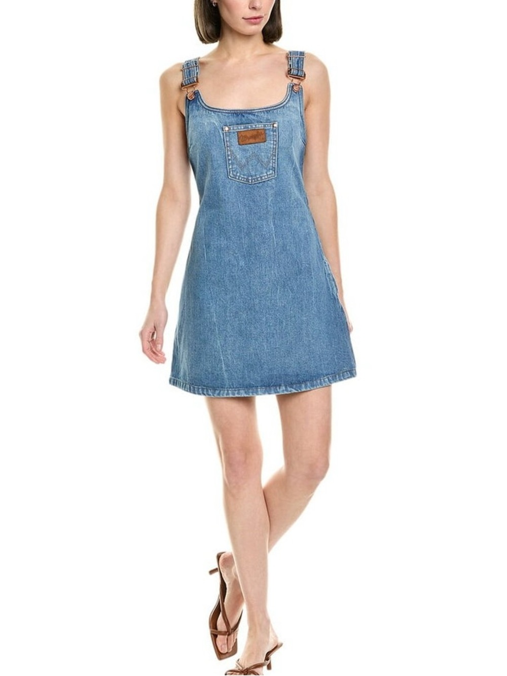 *Limited Edition* Wrangler x STAUD The Overall Denim Mini Dress - size XS
